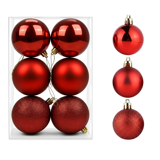 Red Christmas Balls - Premium Ornaments