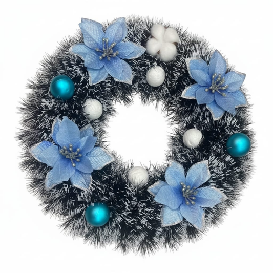 Elegant White Christmas Wreath for Front Door
